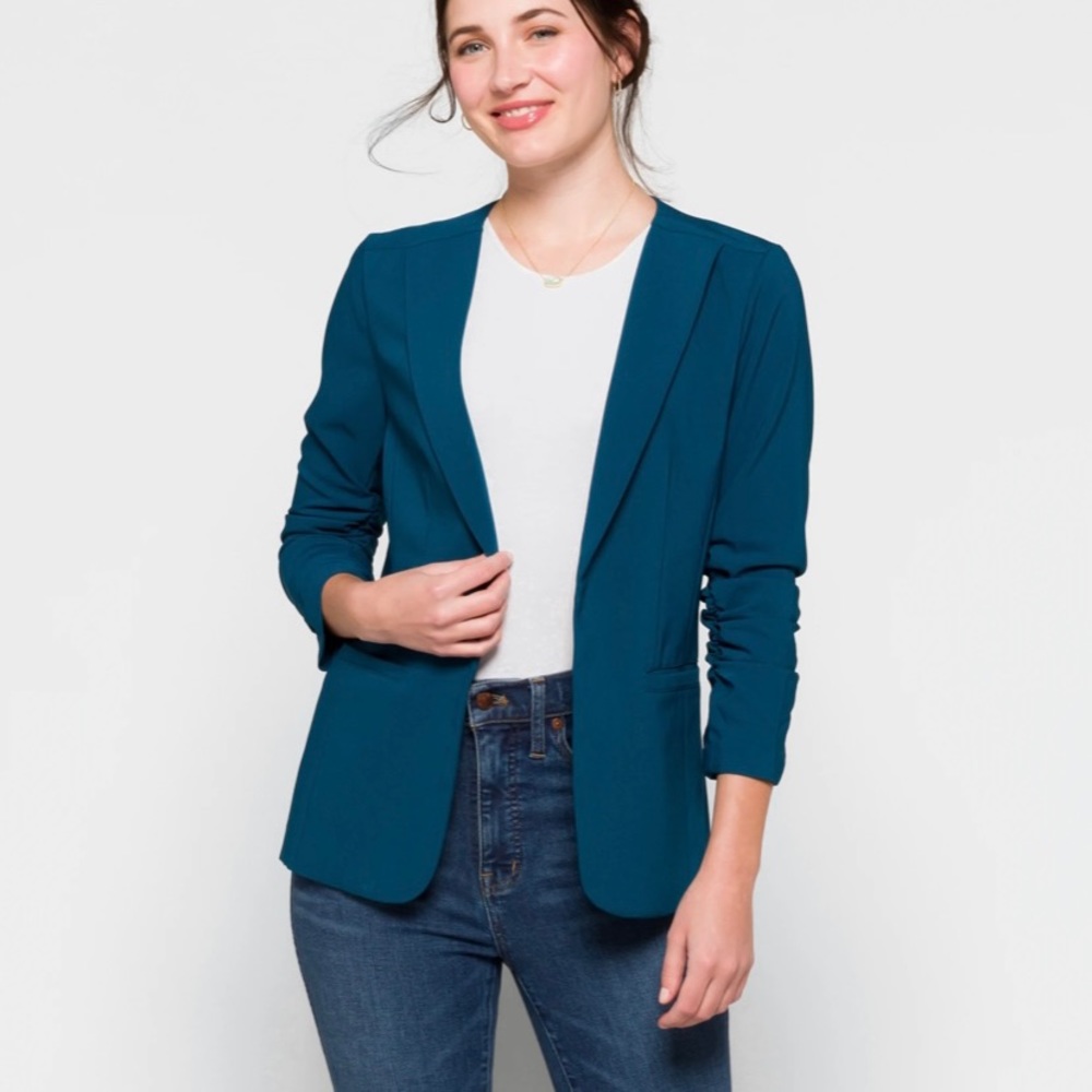 Skies Are Blue Raja collarless blazer